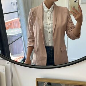 Ultra chic feaux leather blazer